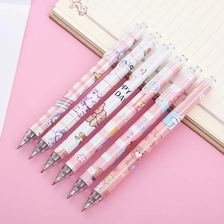 36 Pcs Whole Bear Press Pen Creative Stationery Student Press Water Pen High Value Office Supplies Whole Back To Sch